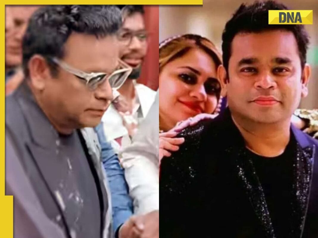 AR Rahman looks heartbroken in his first appearance after announcing divorce from Saira Banu, watch viral video