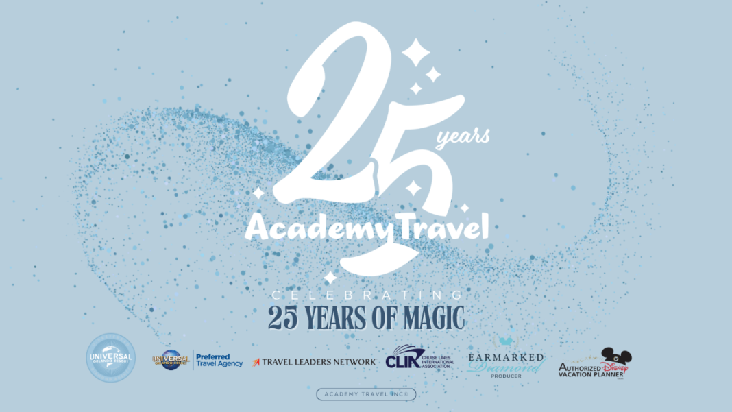 Academy Travel Celebrates 25 MAGICAL Years in Business!
