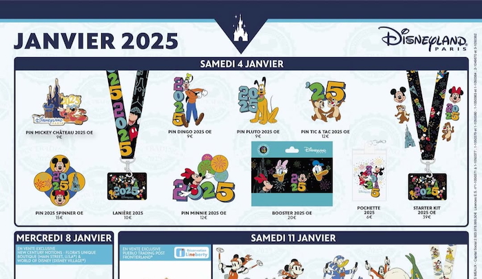 Disneyland Paris January 2025 Pins Revealed