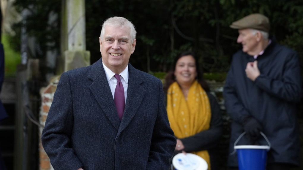 Prince Andrew leaves after attending the Christmas day service at St Mary Magdalene Church in Sandringham in Norfolk, England, Sunday, Dec. 25, 2022. (AP Photo/Kirsty Wigglesworth, File)