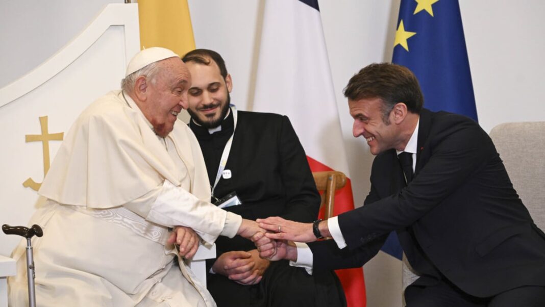 Pope Francis, in Corsica, warns against religion that stokes divisions