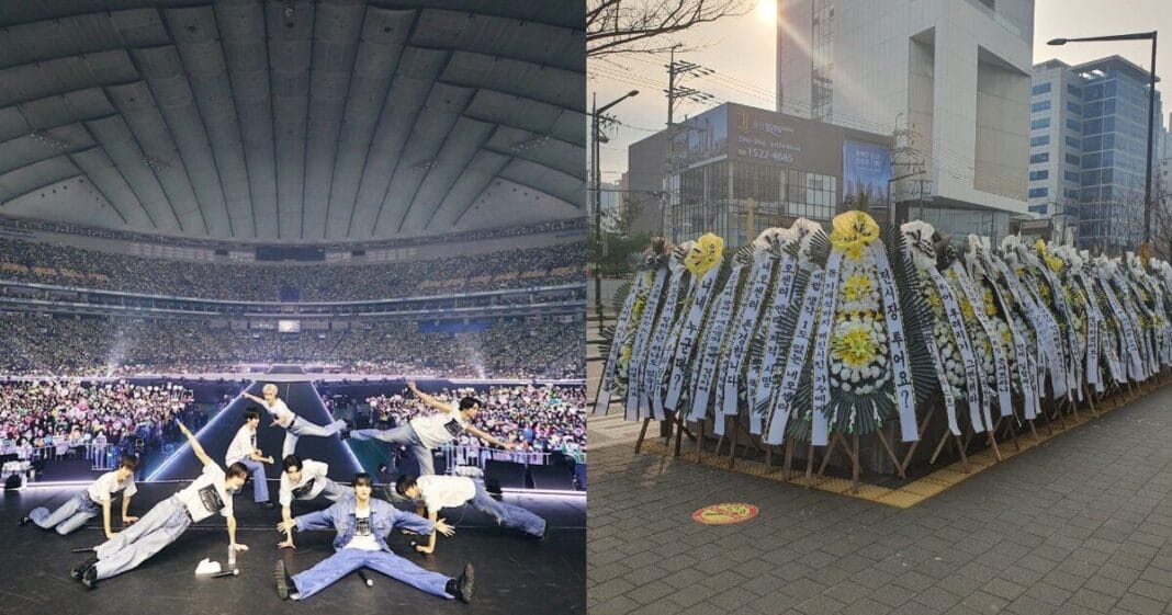 Fans Send Wreaths Protesting Venues Selected For NCT 127’s Japanese Tour