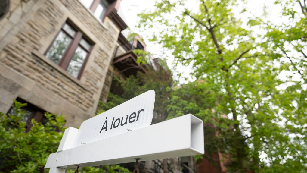 Real estate signage showing a home for rent is seen on Monday, May 15, 2023 in Montreal.THE CANADIAN PRESS/Christinne Muschi