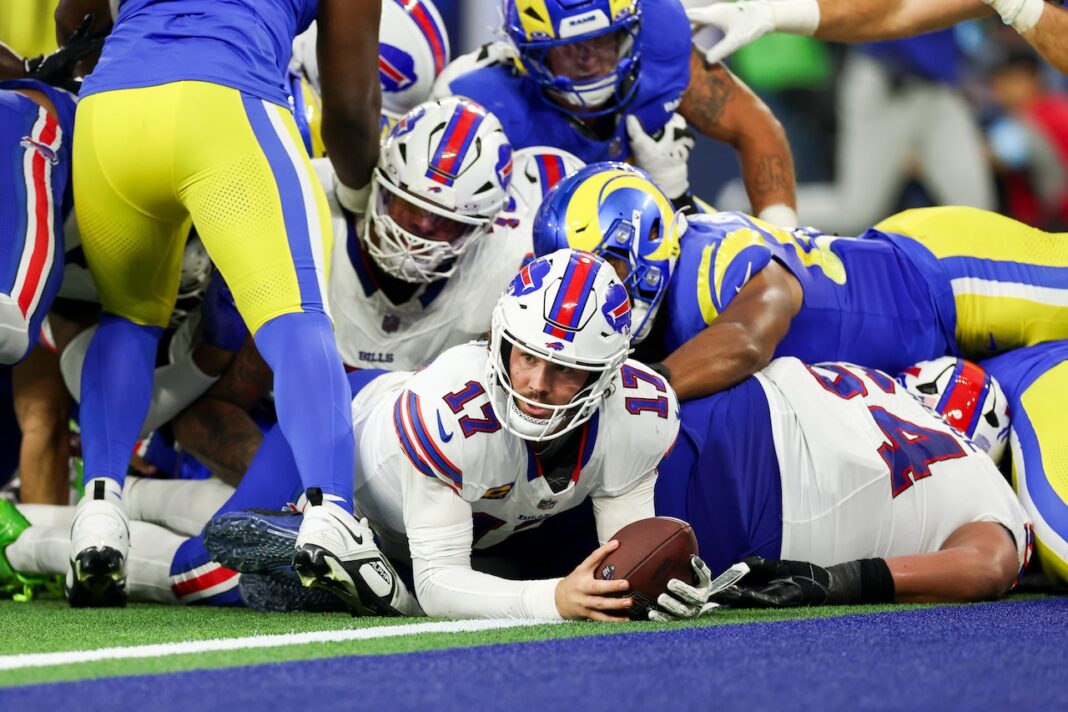 Bills coach defends decisions to run Josh Allen, blow timeout vs. Rams on final drive