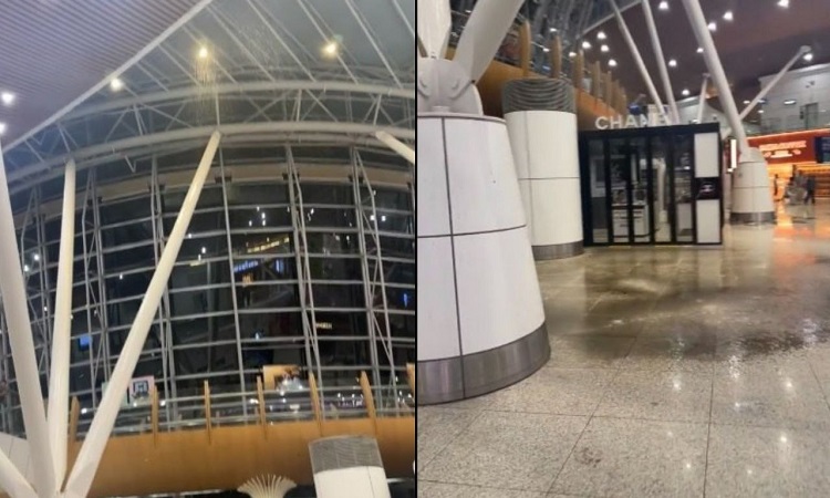 ‘Hanya Di Malaysia!’ - KLIA 1 Jadi Mini ‘Banjir’ Sebab Air Bocor Dari Bumbung