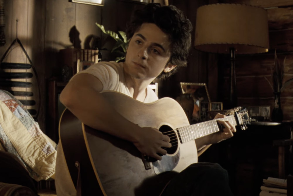 Timothée Chalamet in A Complete Unknown