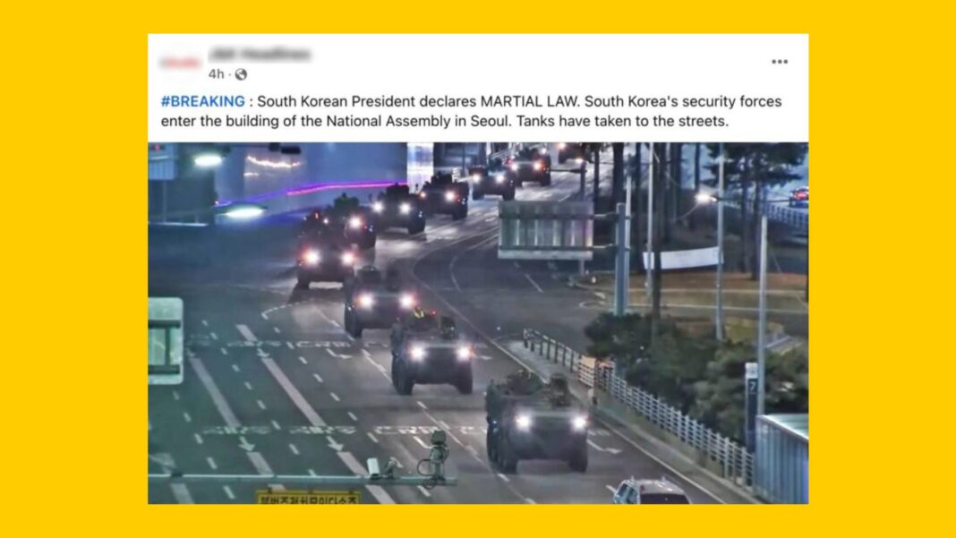 Old & unrelated media falsely linked to protests in South Korea