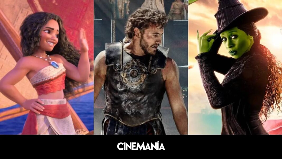 ¿Cómo van los taquillazos de 'Vaiana 2', 'Wicked' y 'Gladiator II'?
