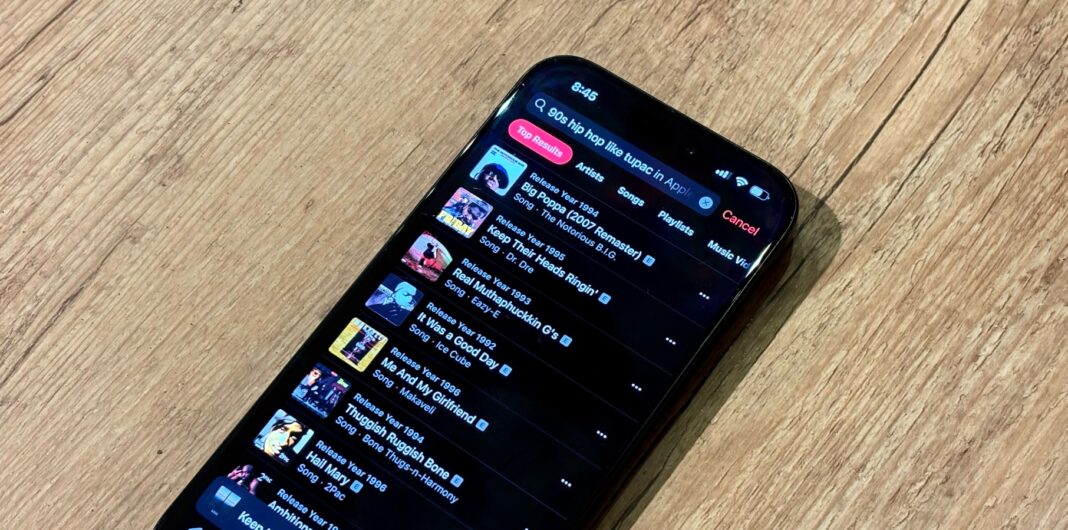 iPhone Natural Language Search doesn't do anything I want it to