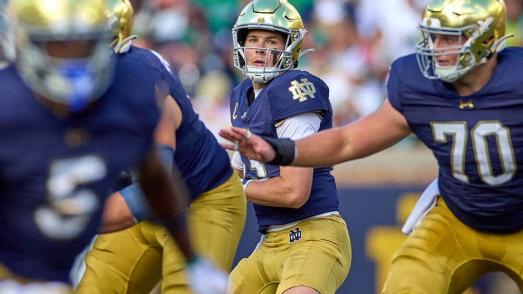 College Football Playoff: How to Watch Notre Dame vs. Indiana Tonight Without Cable
