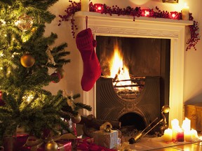 traditional christmas setting
