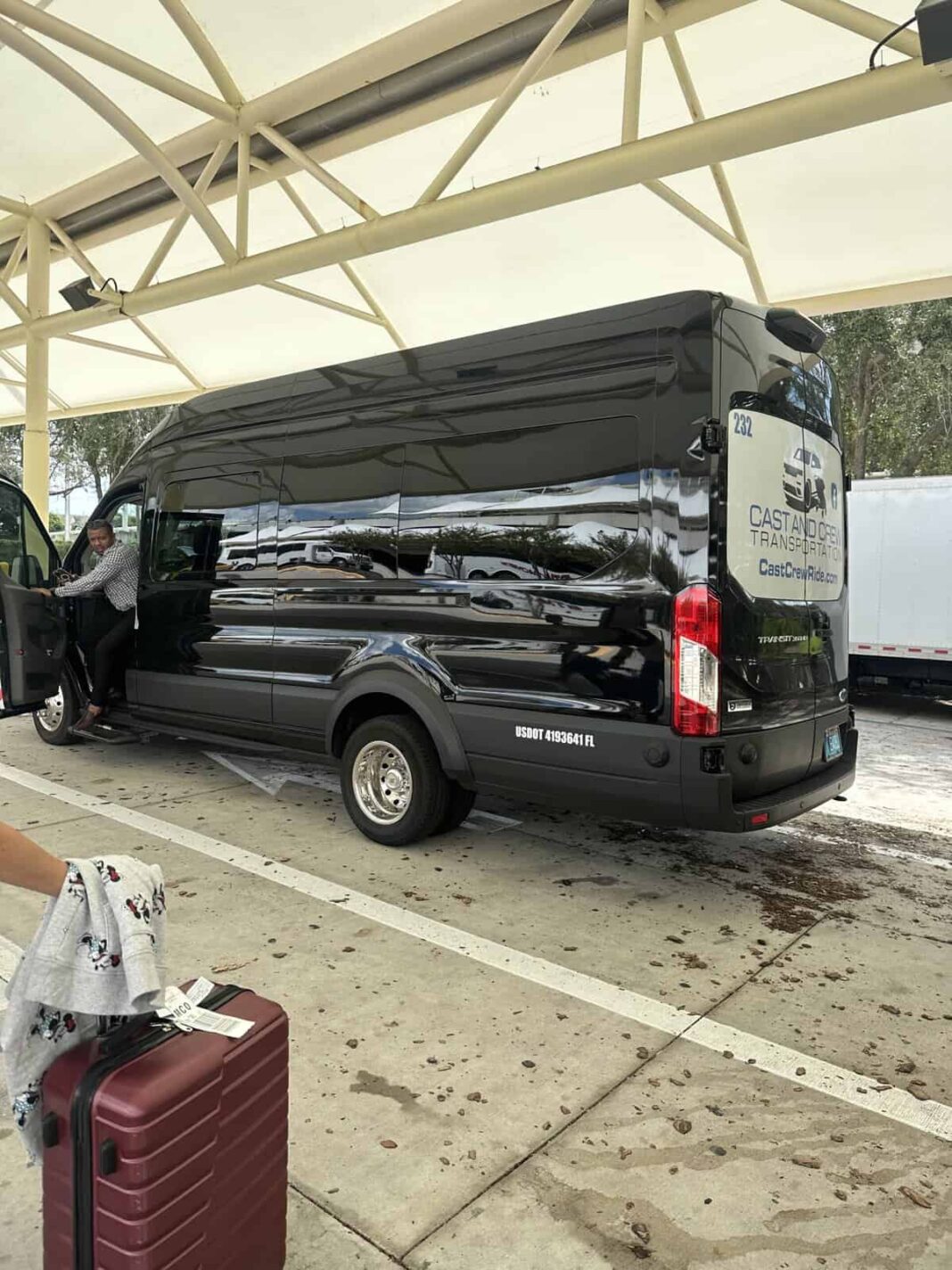 Cast and Crew Transportation Mini Bus