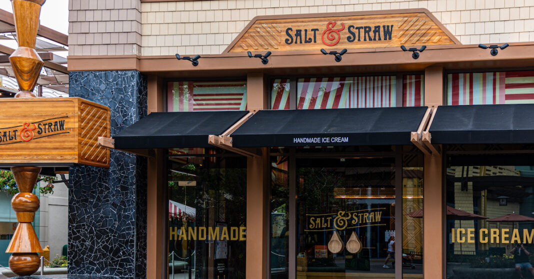 Salt & Straw at Downtown Disney, restaurant exterior and entrance