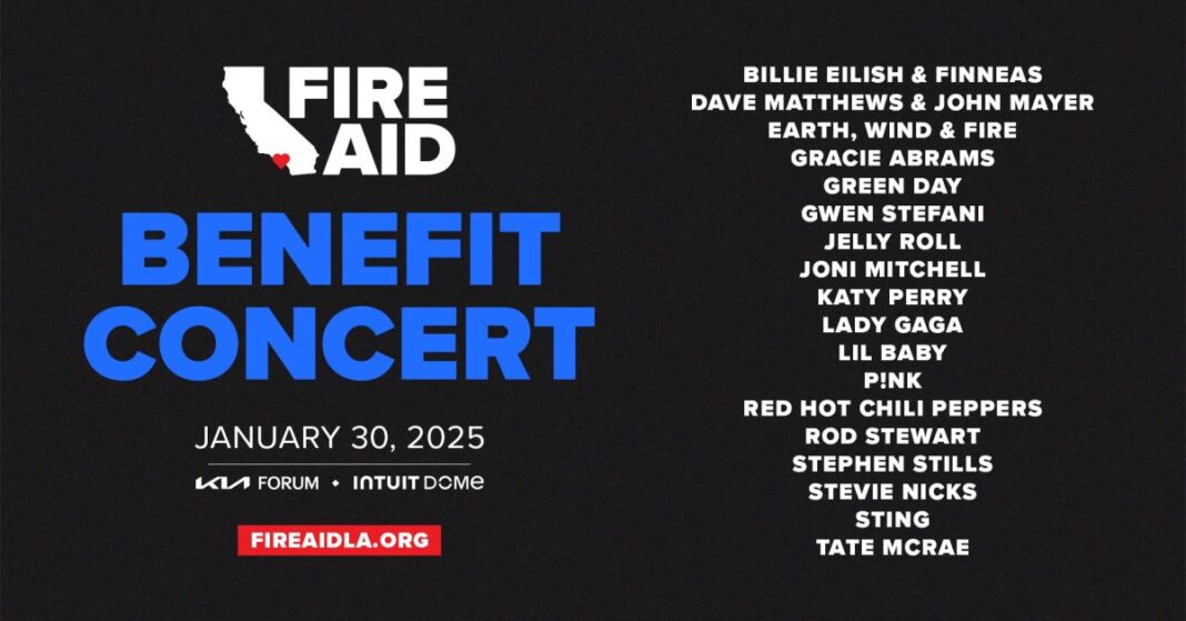 Apple to stream FireAid Benefit Concert in support of LA wildfire relief
