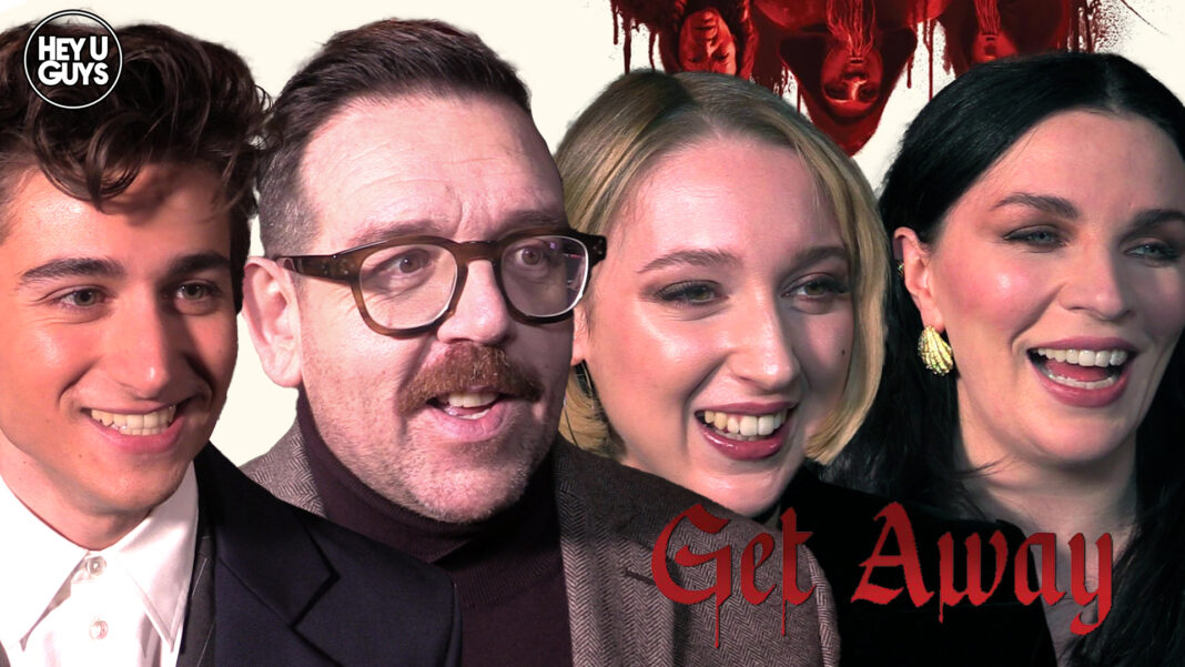 Get Away Premiere Interviews: Nick Frost, Aisling Bea, Sebastian Croft, Maisie Ayres & more on the new horror comedy