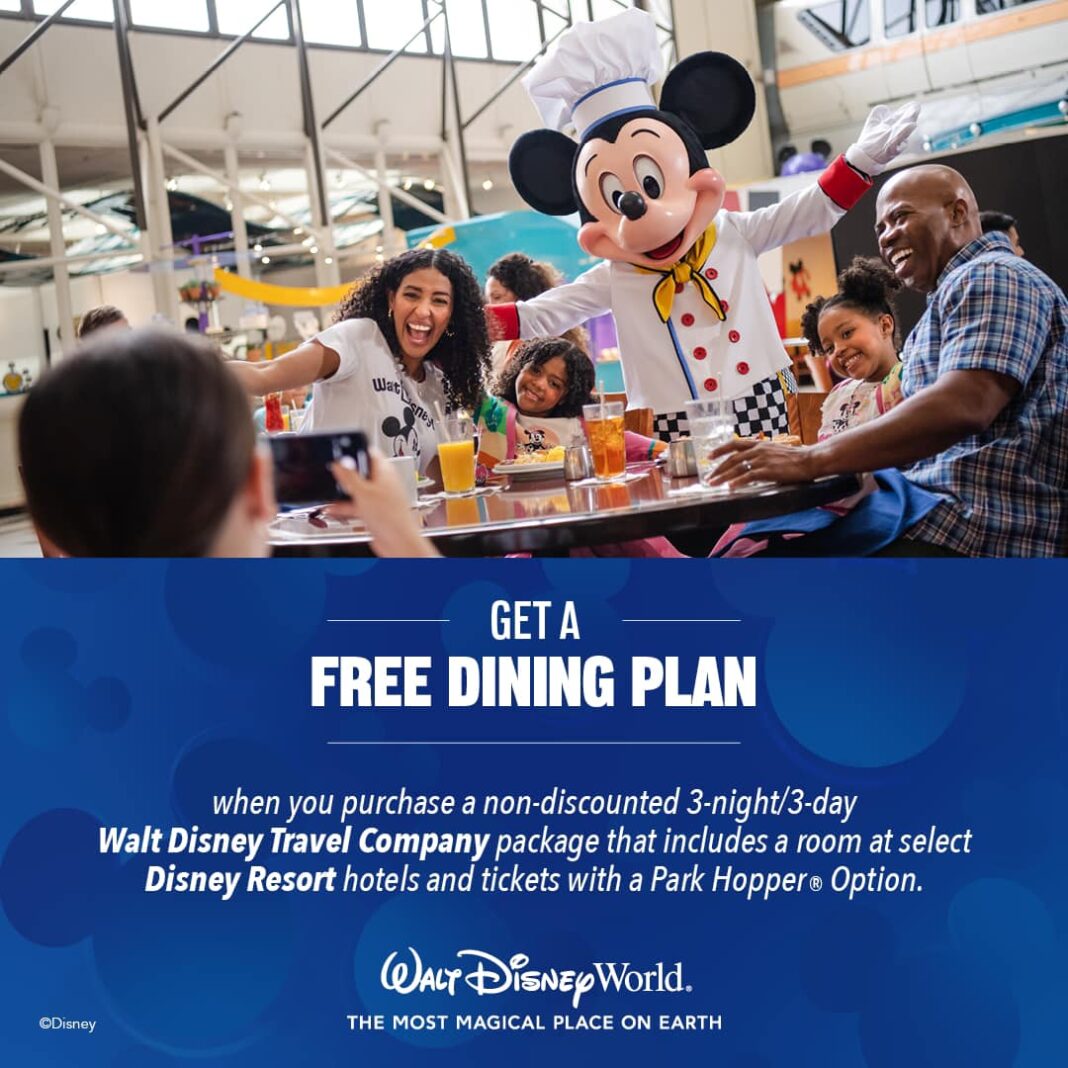 FREE Dining is back at Disney World