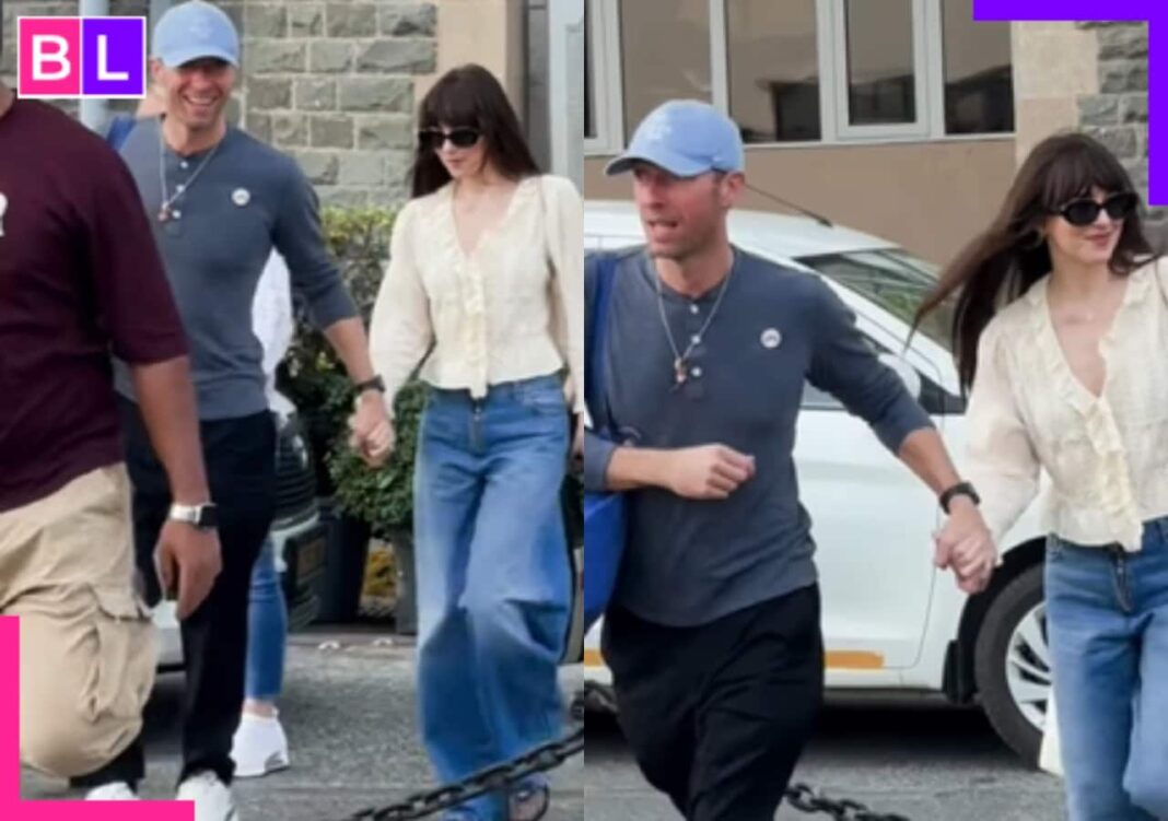 Chris Martin and Dakota Johnson get a taste of Mumbai ahead of Coldplay
