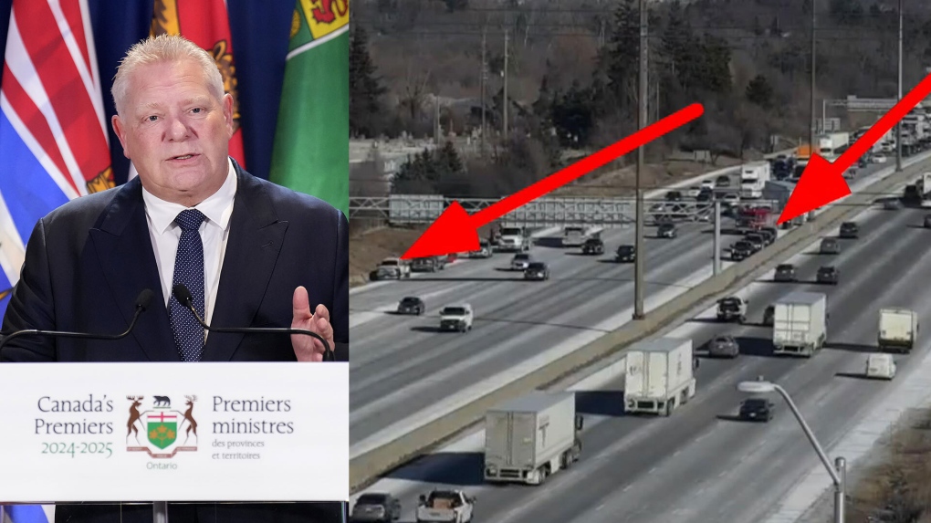 Ontario Premier Doug Ford uninjured in Highway 401 collision
