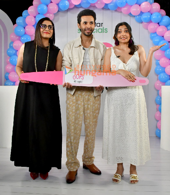Photos: Sonali Kulkarni, Abhay Mahajan and Shweta Basu Prasad snapped promoting their upcoming series Oops Ab Kya? | Parties & Events