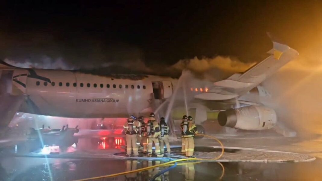 Air Busan plane catches fire at South Korea's Busan airport, no casualties