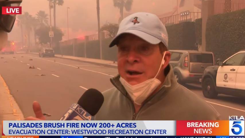 Steve Guttenberg says to leave your keys in your car amid LA fires